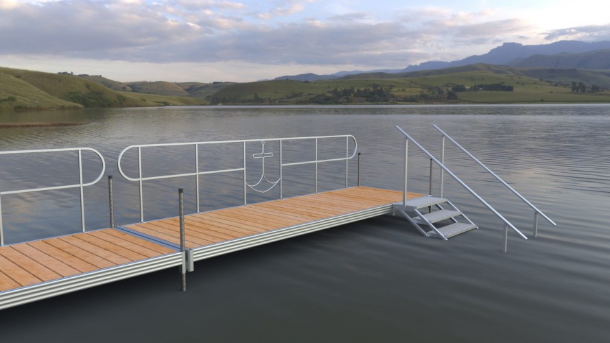 Aluminum Railing for Dock | Les Quais du Phare | The Lighthouse Docks
